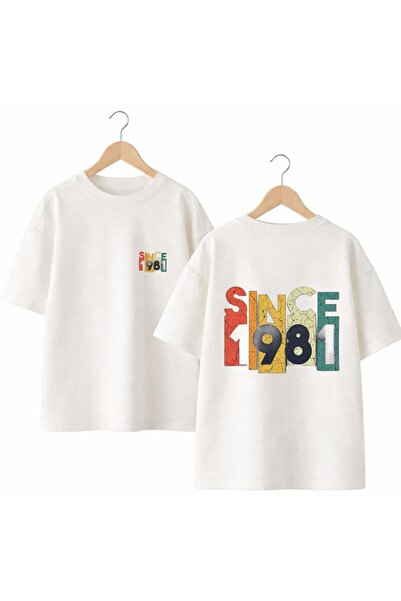 playwear Από το 1981, μπλουζάκι με στάμπα στην πλάτη και στο στήθος, 100% βαμ...