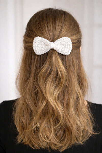 Mavi Masal Agrafă de păr tricotată manual – Agrafă de păr pentru femei și fet...