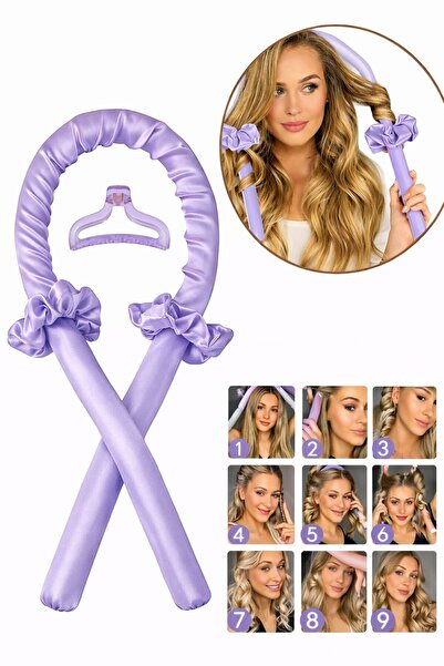 EMKSHOP Set de coafură fără căldură, Set de ondulatoare de păr din satin, Set...