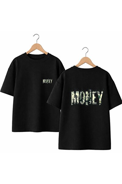 playwear Μπλουζάκι με στάμπα Money στην πλάτη και στο στήθος, 100% βαμβακερό,...