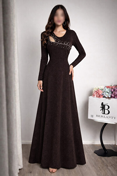 TOP BERLANTY فستان "سهرة براق" بتصميم عصري وألوان دافئة