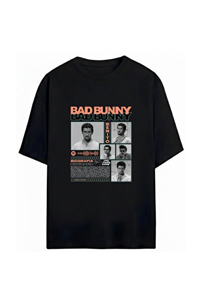 SVART WEAR Bad Bunny Printed Unisex Oversized 100% Cotton Pack T-Shirt