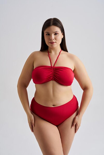 AQUAVİVA Γυναικείο Σετ Μπικίνι Μεγάλου Μεγέθους Alessia Στράπλες Με Λαιμόκοψη...