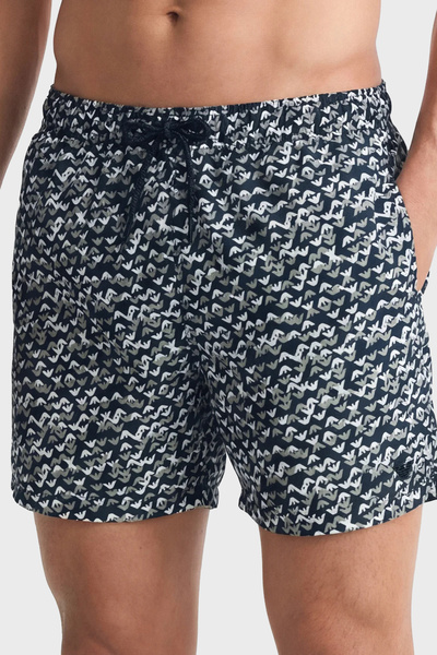 Emporio Armani Logo Printed Swimwear Short Men's Swimwear Short Em000583 Af20...