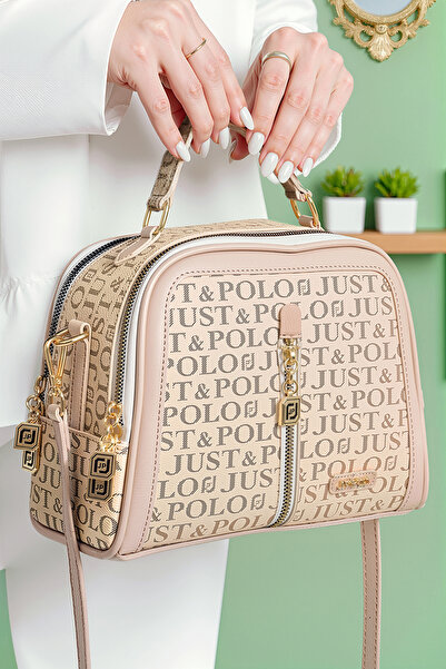 Just Polo Women's 4-Compartment Long Strap Handbag and Shoulder Bag Crossbody...