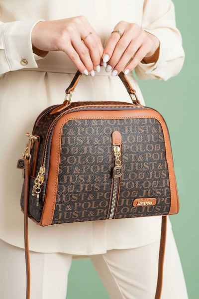 Just Polo Women's 4-Compartment Long Strap Handbag and Shoulder Bag Crossbody...