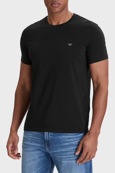 Emporio Armani Βαμβάκι τεμάχια εφαρμοστό Λογότυπο Crew Neck T-shirt Ανδρικό T...