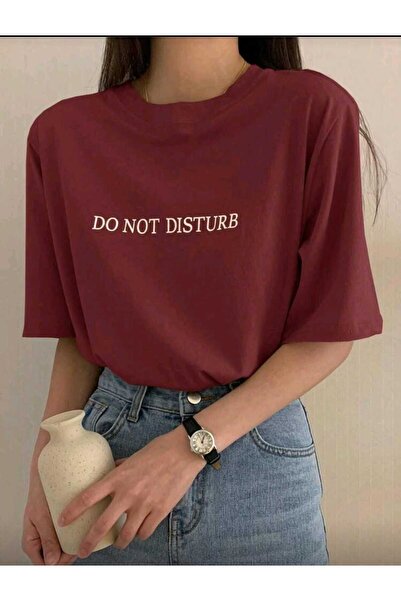 DİVİN νέα σεζόν μοντέρνο εμπριμέ υφασμάτινο μπλουζάκι oversized