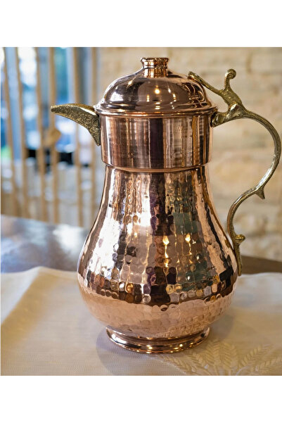 Erişim Bakırhanem Sebe Home bakır kapaklı sürahi hacim 2 Lt