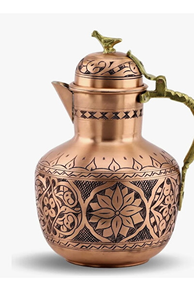 Erişim Bakırhanem Sebe Home Antep oyma bakır artuk sürahi modeli 3 Lt