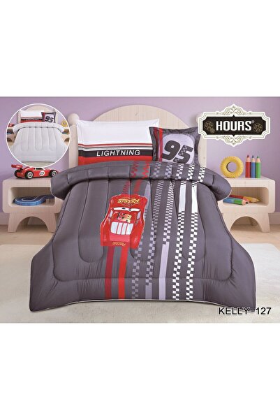 HOURS Summer children's bedspread with digital prints, 4 pieces, fluffy