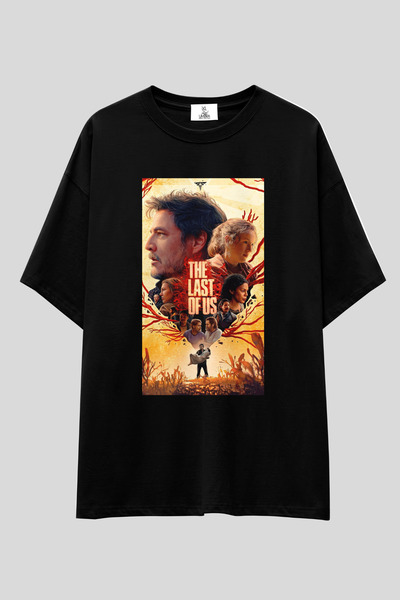 UmbraWear تي شيرت The Last of Us كبير الحجم |   تي شيرت للجنسين 100% قطن أسود...
