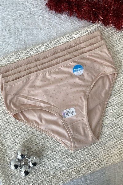 Berrak Pamuklu Büyük Beden 2XL Külot 4 ADET