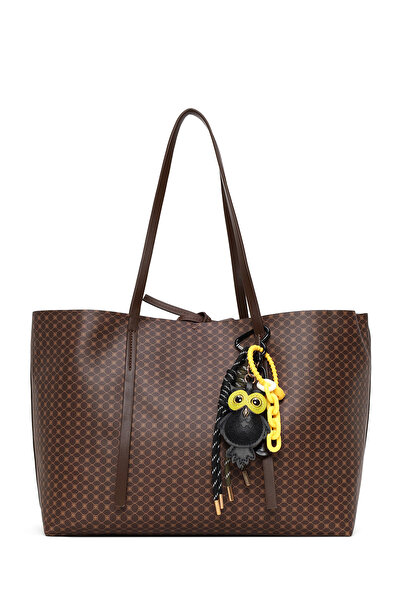Derimod Accesorii maro pentru femei cu imprimeu geantă de umăr 26PBD272626