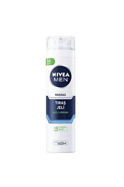 NIVEA 2 Adet MEN Erkek Hassas Ciltler İçin Tıraş Jeli 200 Ml