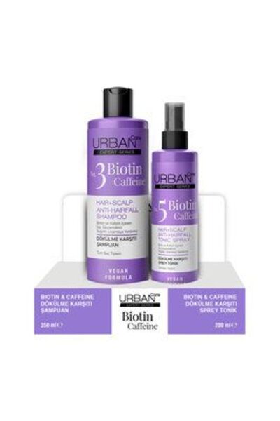 Urban Care 4 قطع شامبو البيوتين والكافيين 350 مل + 200 مل تونيك
