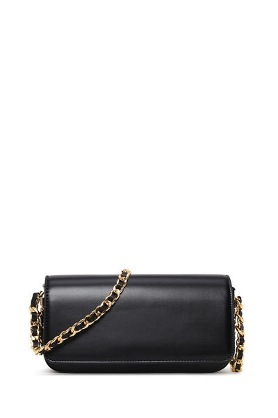 Derimod حذاء نسائي أسود حمالة سلسلة قطعة حقيبة كتف 26PBD245018