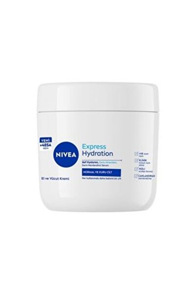NIVEA 4 قطع من كريم الترطيب السريع للعناية باليدين والجسم 400 مل