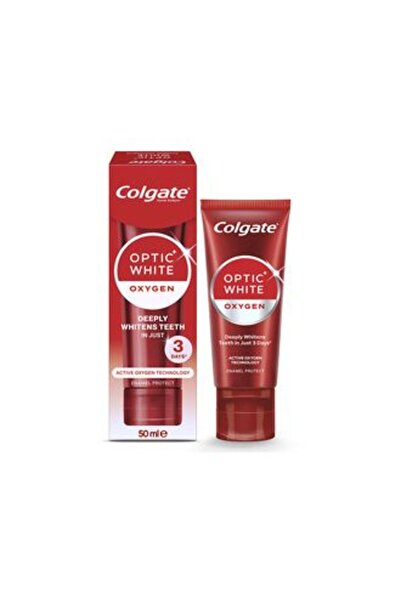 Colgate قطعتين من معجون الأسنان المبيض بتقنية الأكسجين النشط أوبتيك وايت 50 مل
