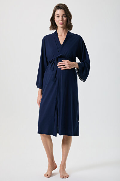 Penyemood 100% Cotton Maternity Dressing Gown