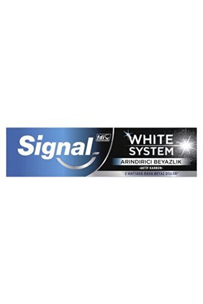 Signal 1 قطعة معجون أسنان وايت سيستم لتنقية وتبييض الأسنان 75 مل