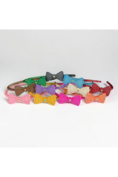 Zey-Al Coroană de păr F detaliu cu fundă cu mărgele brodate – Accesoriu de pă...