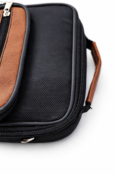 Anadolu Tactical Men's Black Tan Multi-Compartment Daily Use Large Size Men's Bag