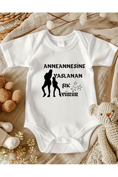 lupi Grandmother Written Baby Bodysuit 100% Cotton
