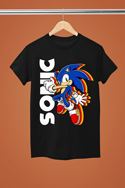 MAGORS تيشيرت سونيك ذا هيدج هوج مطبوع بأكمام قصيرة للشباب والأطفال مكون من قط...