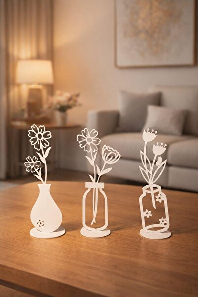 LAZORİAE Suport modern din metal pentru vaze, cu 3 niveluri – Suport decorati...