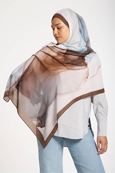 lavinscarfs Lavin Scarfs Degrade Motion Collection Viscose Shawl Dark Brown