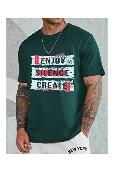 LOTS MODA Απολαύστε μπλουζάκι με στάμπα Unisex Crew Neck