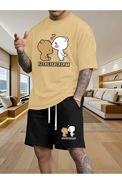 LAVİTTA Perfect shorts t-shirt - shorts bottom top tracksuit set Printed Over...