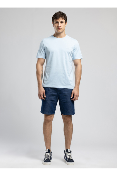 Lee Cooper Ανδρικό μπλουζάκι Logos με κανονική εφαρμογή, 100% βαμβακερό, με σ...