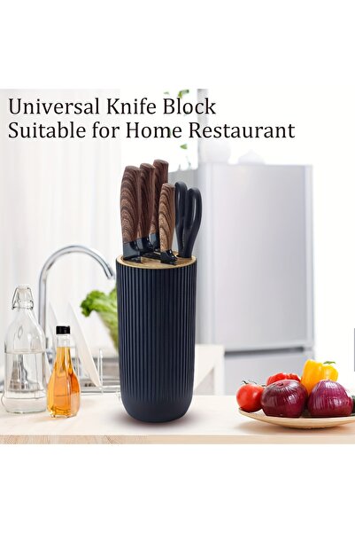 Klyte 6-Piece Black Kitchen Knife Set, Ultra Sharp Chef Knives, Stainless Ste...