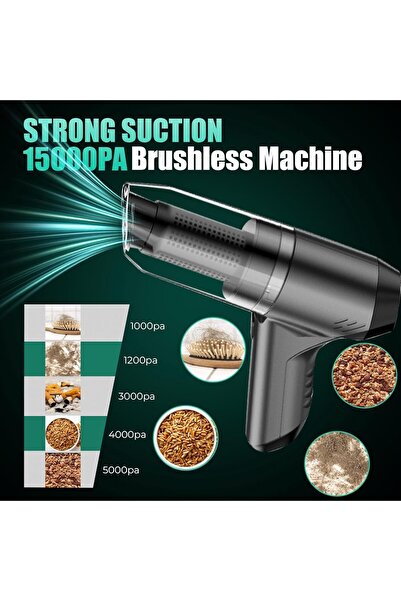 RICH LIFE Richlife Car Vacuum, 15000Pa Handheld Vacuum Cordless Rechargeable