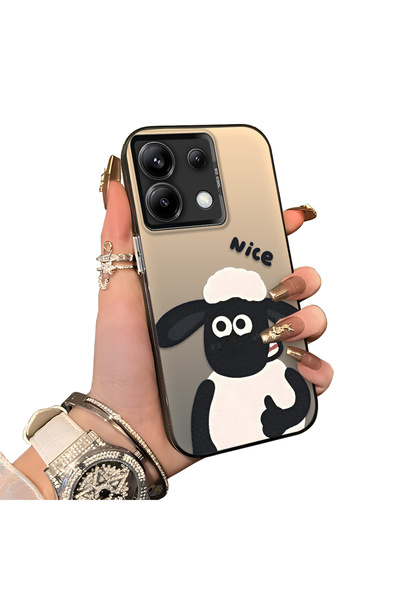 ucuc Redmi Note 13 Pro 5G Uyumlu Sert Akrilik Arka Silikon Kenar Lens Koruma ...