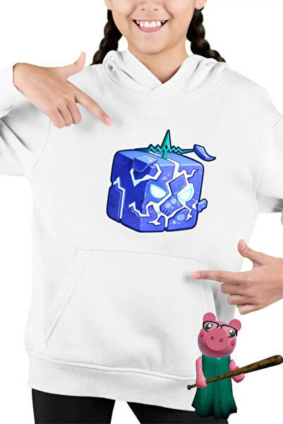 OEM Παιδικό Κορίτσι Blox Fruits Quake Fruit Φούτερ με Κουκούλα Roblox Fruit