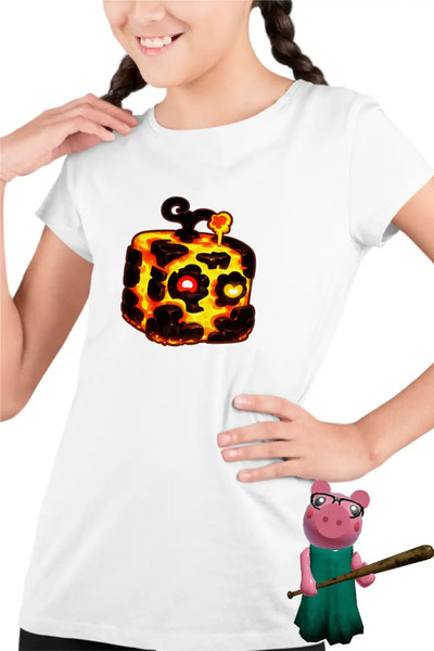 OEM Tricou Copii Fete Blox Fruits Magma Fruit Roblox Fructe