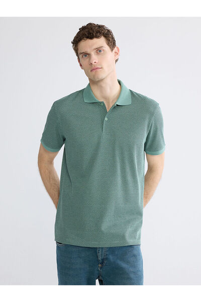 LC Waikiki Nevavm Polo Collar Pique Men's T-Shirt with Difference