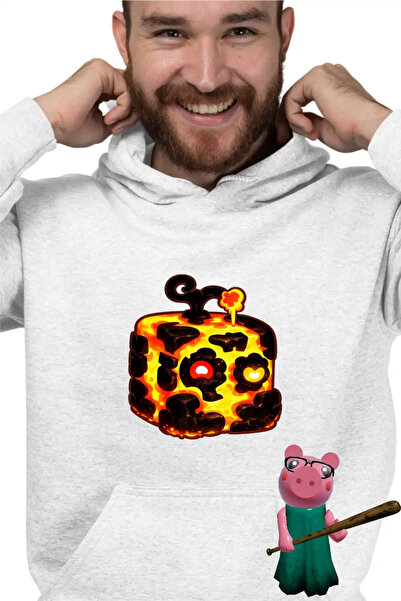 OEM Men's Hoodie Blox Fruits Magma Fruit Roblox Fruits