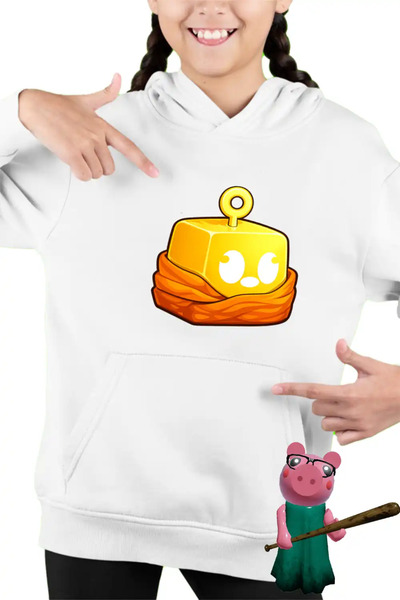 OEM Παιδικό Κορίτσι Blox Fruits Buddha Fruit Φούτερ με Κουκούλα Roblox Fruits