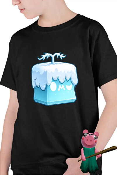 OEM Детска тениска за момчета Blox Fruits Blizzard Fruit Roblox Fruits