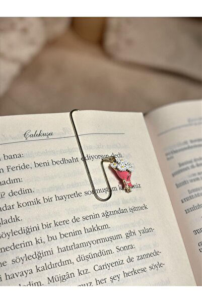 Rika Spolia & Co. Papatya Buketi Kitap Ayracı Plastik Değildir, Minelidir