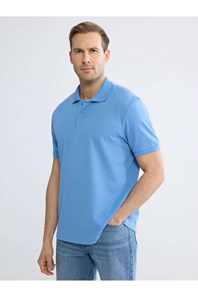 LC Waikiki Nevavm Polo Collar Pique Men's T-Shirt with Difference