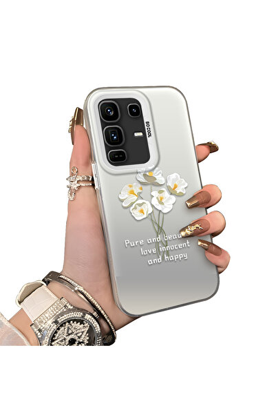 ucuc حافظة حماية للعدسات من السيليكون الصلب أكريليك درجة متوافقة مع هاتف Infi...