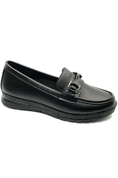 KCMN Kocamanlar 112335 Women's Ballet Flats Shoes Black