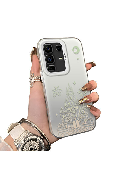 ucuc حافظة حماية للعدسات من السيليكون الصلب أكريليك درجة متوافقة مع هاتف Infi...