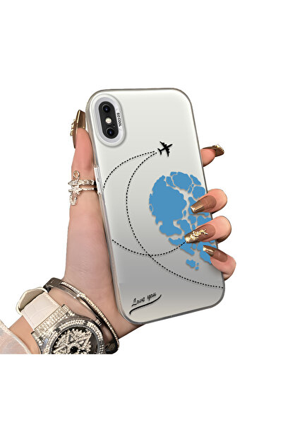 ucuc iPhone XS Max Compatible Hard Acrylic Back Silicone Edge Lens Protection...