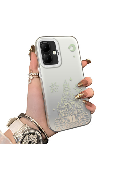 ucuc حافظة حماية للعدسات من السيليكون الصلب أكريليك متوافقة مع هاتف Infinix S...